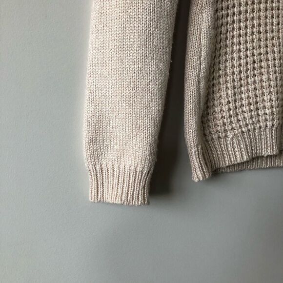 Angel Of The North Waffled Cowl Neck Sweater - Picture 6 of 10